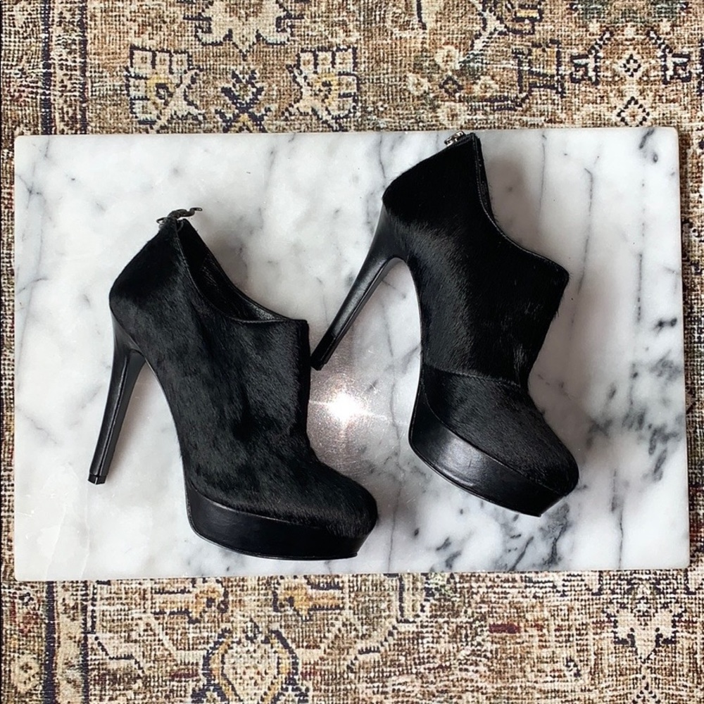 House Of Harlow Natalia calf hair stiletto bootie